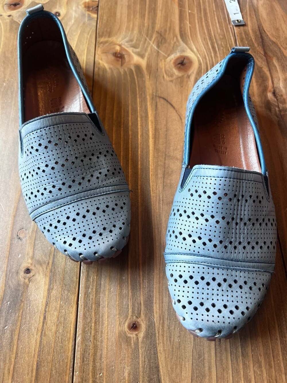 Spring Step Fusaro Perforated Leather Slip-On Loafers EU 39